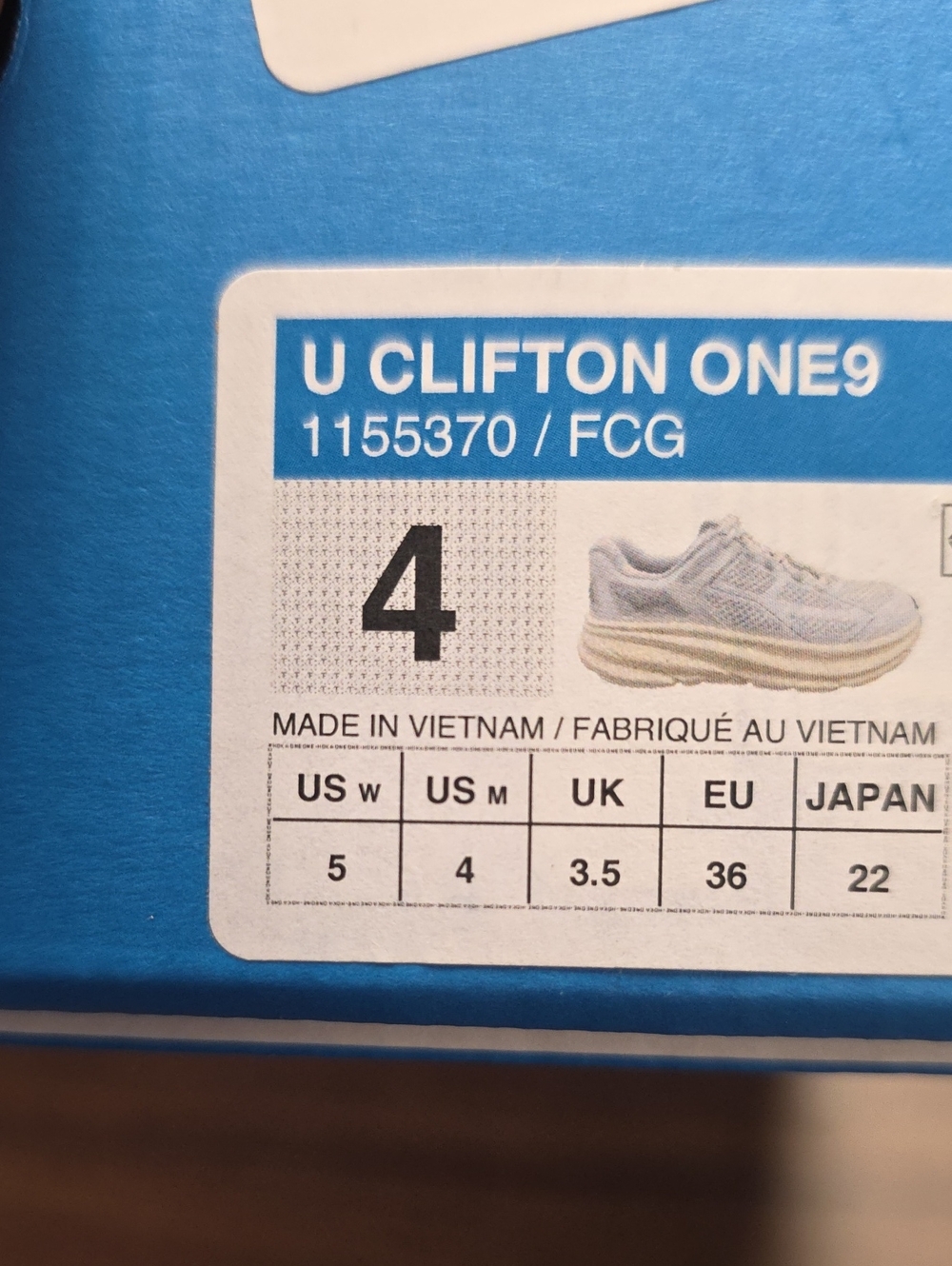 Hoka Clifton One9 Frost Cosmic Grey Women's Multiple Sizes 1155370/FCG New - Picture 8 of 8